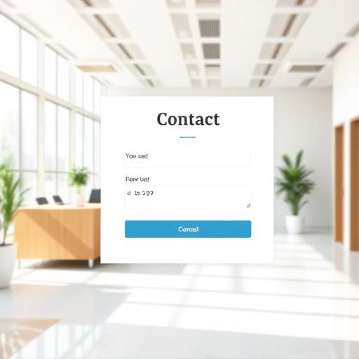 Imagen de un formulario de contacto en un entorno profesional.