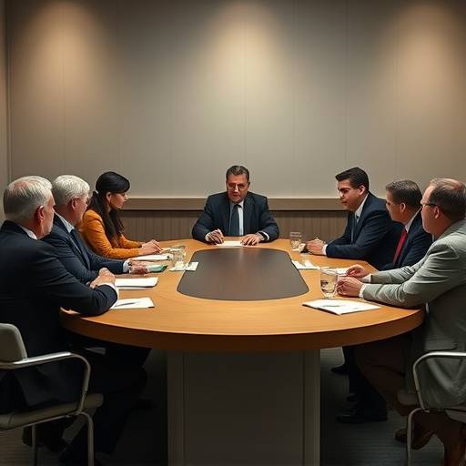 Imagen de una mesa redonda con expertos discutiendo la reforma del sistema penitenciario.